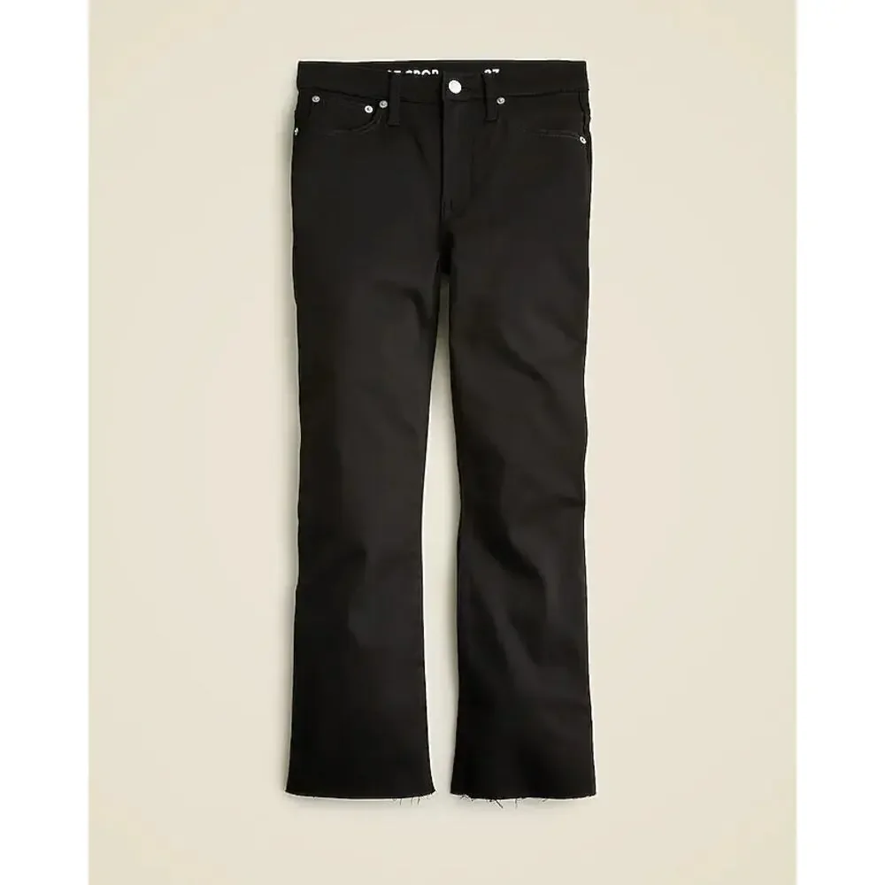 J. Crew demi-boot crop jean in Stay Black wash sz 26 tall long new WJ8